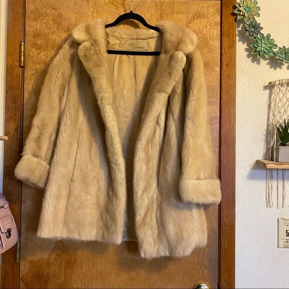 Vintage William Rosendorf Real Mink Fur Long Coat - Picture 6 of 16